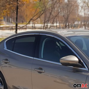 Ford Focus Window Trim - Omac - S.Steel - Gloss Silver - 2018-2024